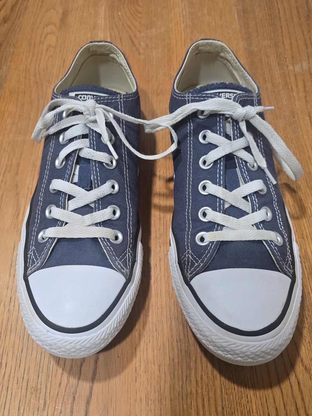 Converse Classic All Star Blue Canvas Low-Top Sneakers-Size 9